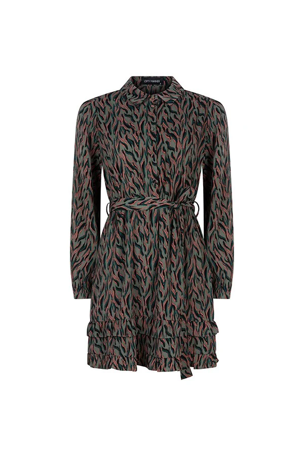 Dress Emani - Groen Dessin