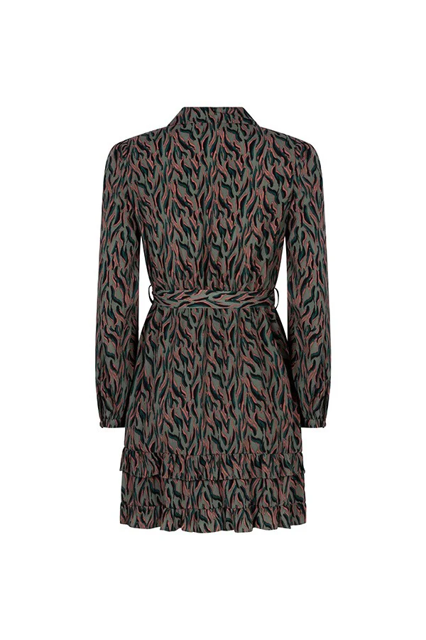 Dress Emani - Groen Dessin - Afbeelding 3