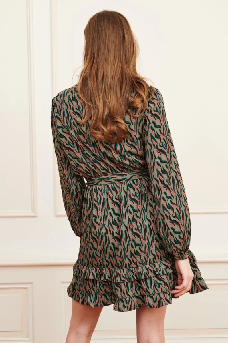 Dress Emani - Groen Dessin - Afbeelding 5