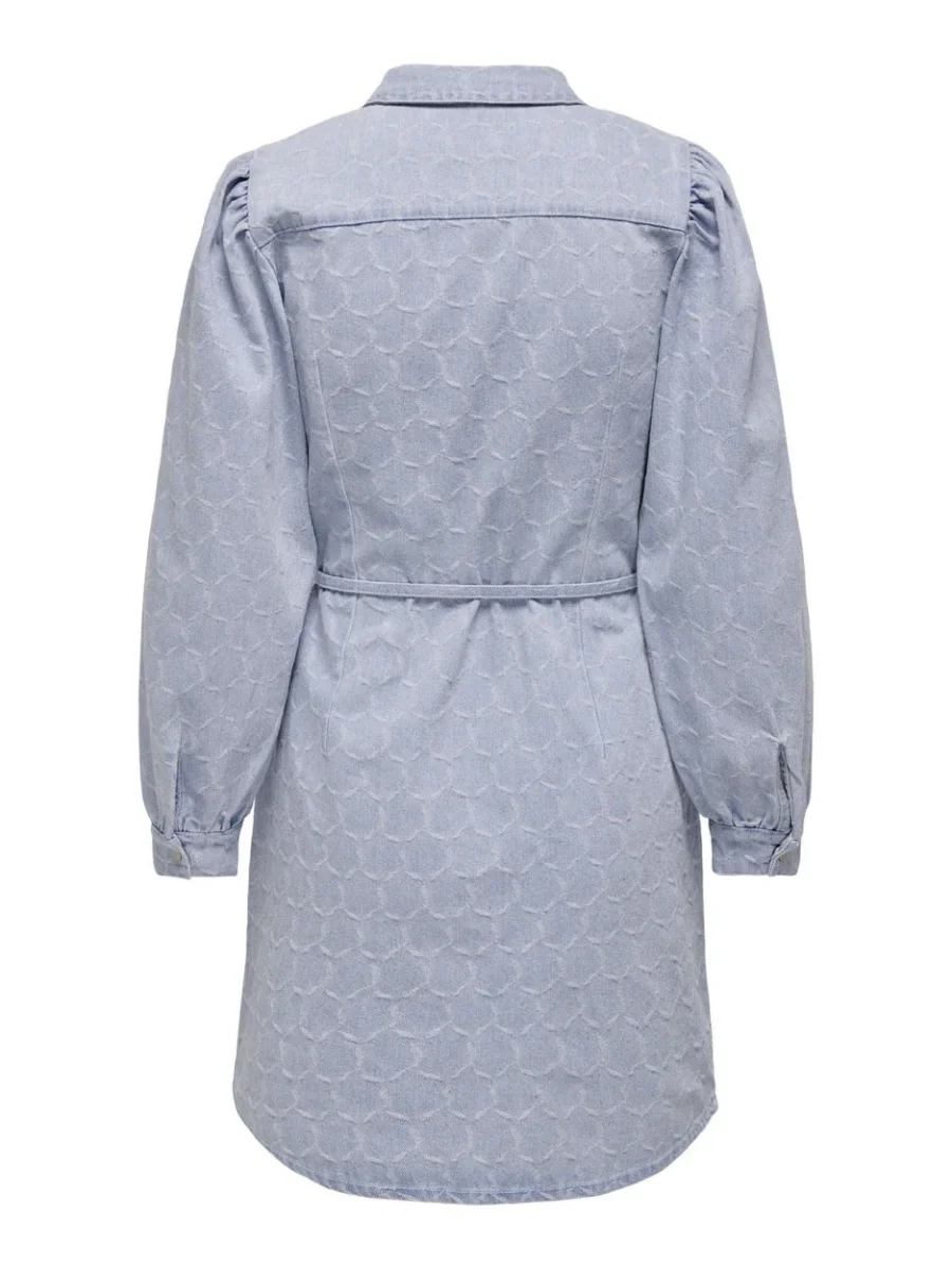 Onlrocco-eliza Ls Dnm Dress Bj - Blue Denim - Afbeelding 3
