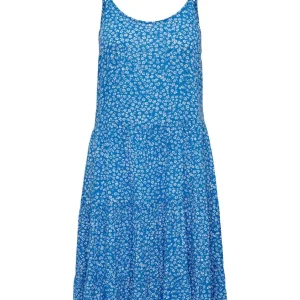 Onlmaj Life S/l Aop Short Dress Wvn - Blauw Dessin