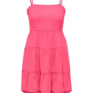 Onlaris Life Short Strap Dress Pnt - Roze