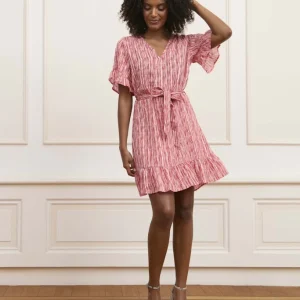 Dress Halia - Roze Dessin