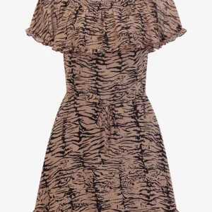 Famona-lee Dress Print - Bruin Dessin