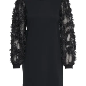 Jdyfairview L/s Sweat Dress Jrs - Zwart