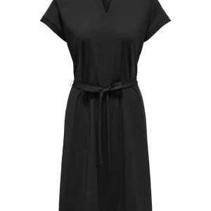 Onlanie Ss V-neck Belt Dress Pnt - Zwart