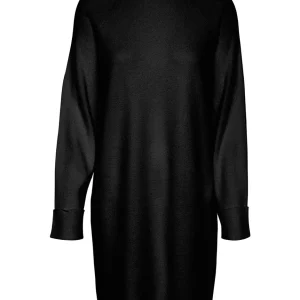 Vmgold Mix Ls Highneck Abk Dress Ga - Zwart