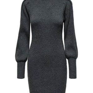 Onlkatia L/s Dress Cc Knt - Antraciet