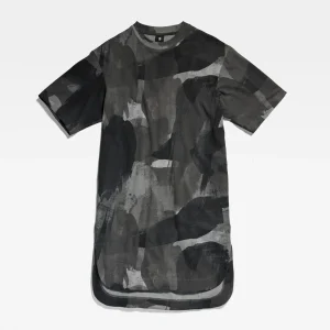 Boxy U Tee Ao Dress Ss Wmn - Grijs Dessin