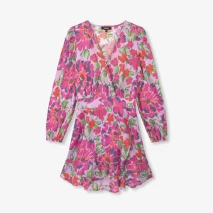 Flower Broderie Dress - Multicolor