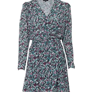 Flower Lurex Dress - Multicolor