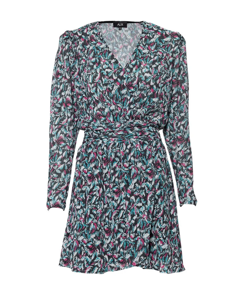 Flower Lurex Dress - Multicolor - Afbeelding 2