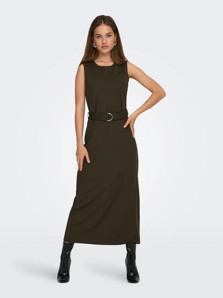 Jdyana S/l Belt Dress Jrs - Bruin - Afbeelding 4