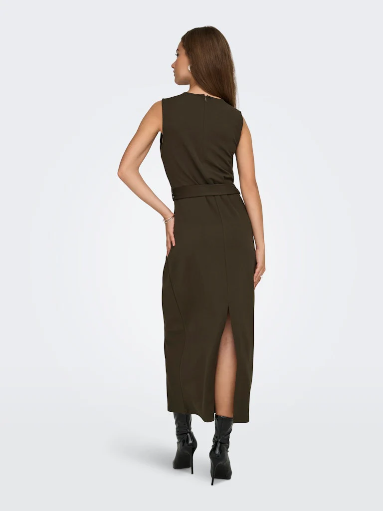 Jdyana S/l Belt Dress Jrs - Bruin - Afbeelding 5