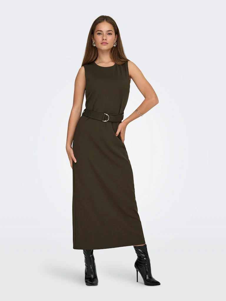 Jdyana S/l Belt Dress Jrs - Bruin - Afbeelding 6