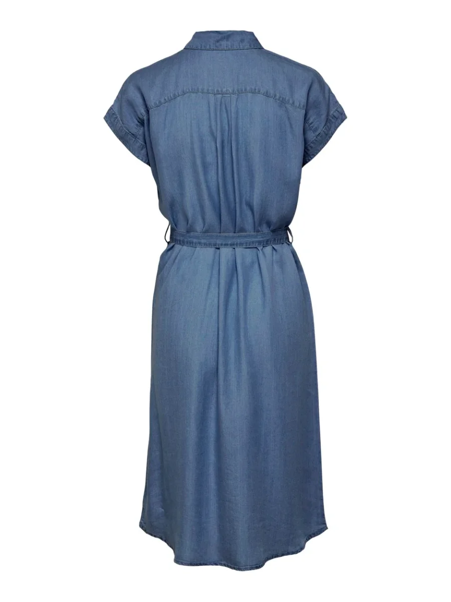 Onlpema Hannover Ss Dnm Sh Dress Qytnoos - Blue Denim - Afbeelding 3