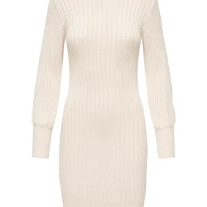 Jdymagda L/s Volume Sleeve Dress Kn - Beige