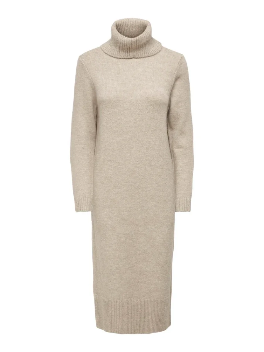 Onlbrandie L/s Rollneck Dress Knt N - Beige - Afbeelding 2