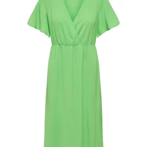 Onlmette Ss Wrap Dress Wvn - Groen