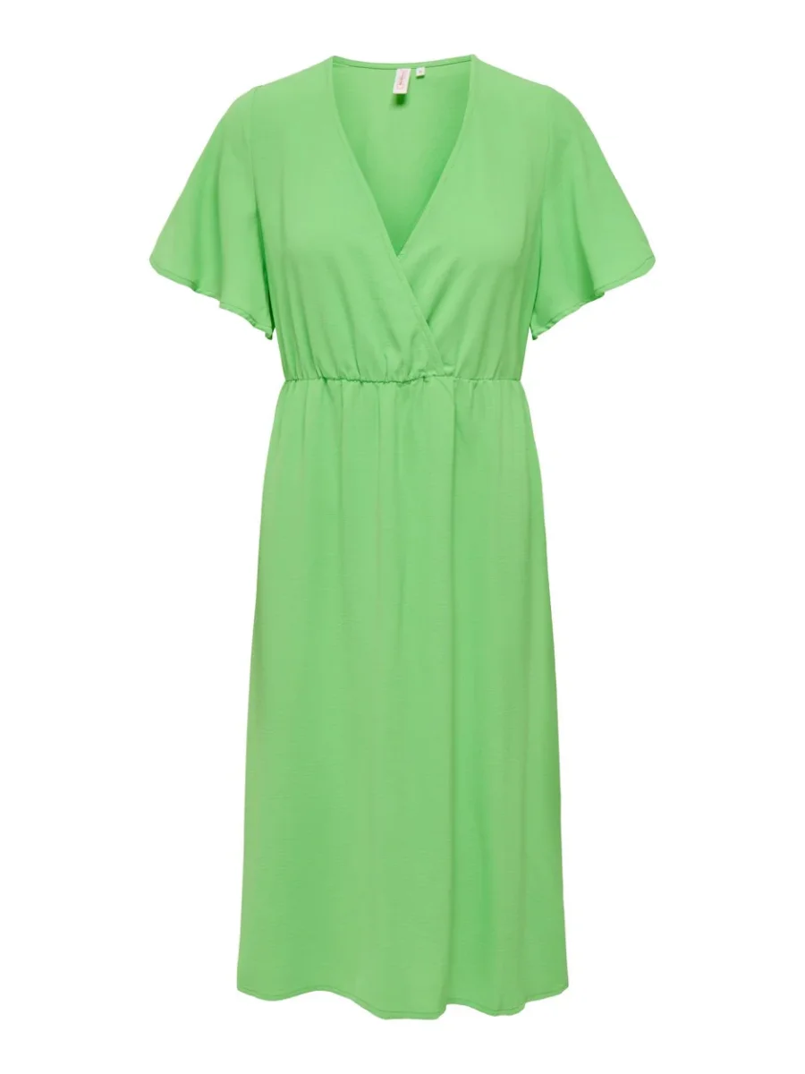 Onlmette Ss Wrap Dress Wvn - Groen