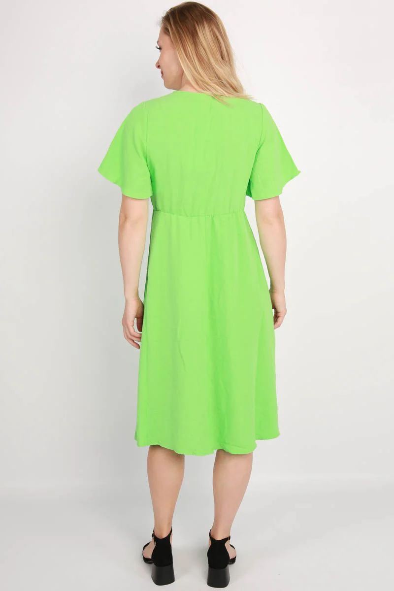 Onlmette Ss Wrap Dress Wvn - Groen - Afbeelding 5