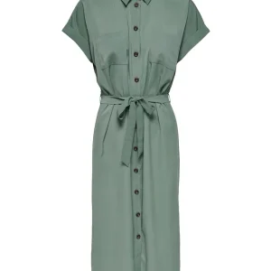 Onlhannover S/s Shirt Dress Noos Wv - Olijf