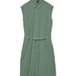 Vmheaven Belt Calf Shirt Dress Wvn - Army