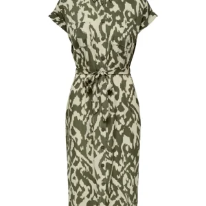 Onlhannover S/s Shirt Dress Noos Wv - Groen Dessin