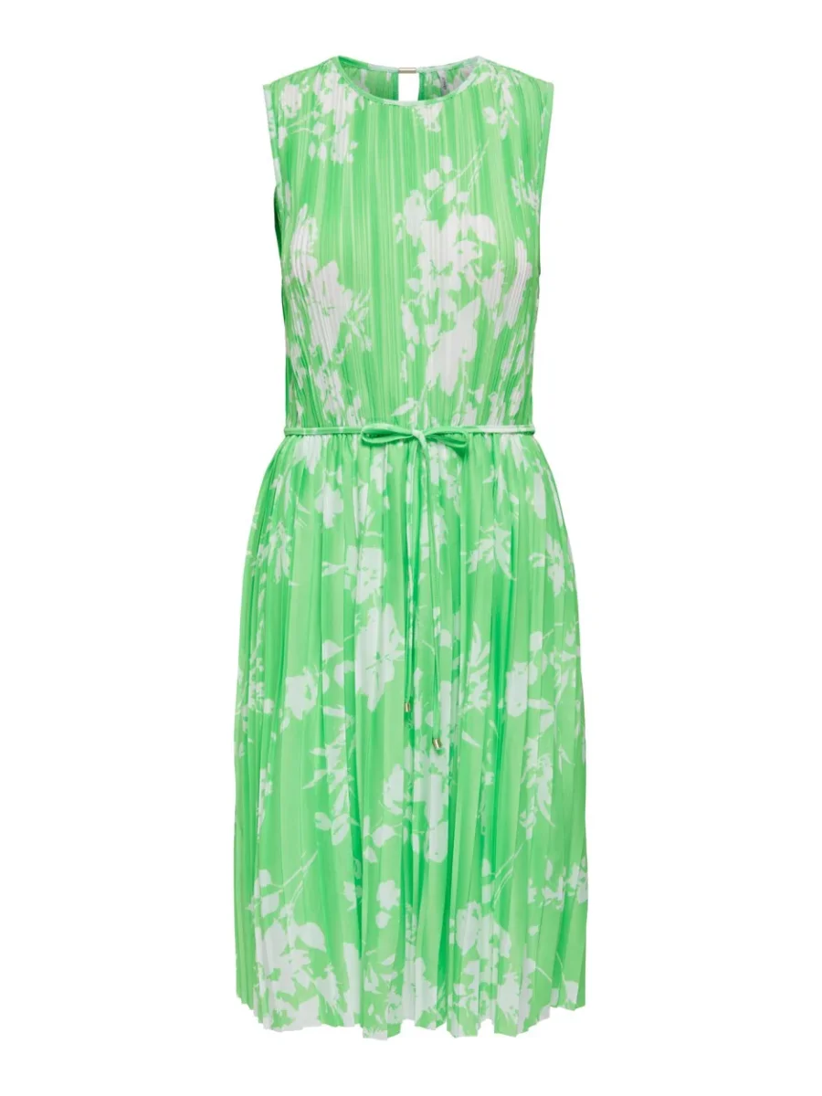 Onlelema S/l Plisse Dress Box Jrs - Groen Dessin - Afbeelding 2