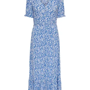 Onlchianti S/s Long Dress Wvn Noos - Blauw Dessin
