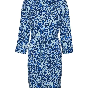 Vmgwen 3/4 Abk Shirt Dress Wvn Btq - Blauw Dessin