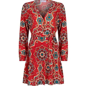 Dress Elara - Rood Dessin