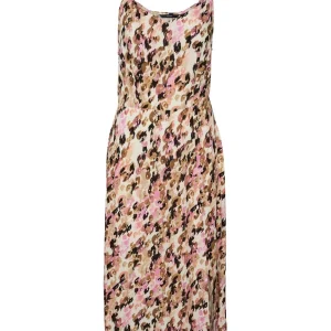 Vmeasy Strap Calf Dress R1 Wvn Ga - Bruin Dessin