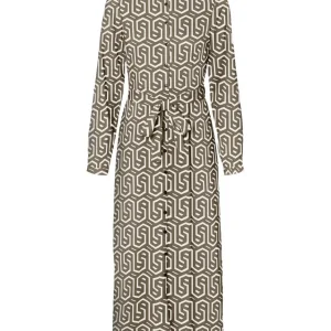 Vmcifa L/s Shirt Dress Wvn Lcs - Bruin Dessin
