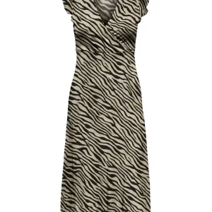 Onlmay Life S/l Wrap Midi Dress Jrs - Bruin Dessin