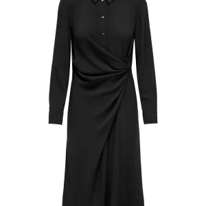 Jdyrizz L/s Wrap Shirt Dress Wvn Ex - Zwart
