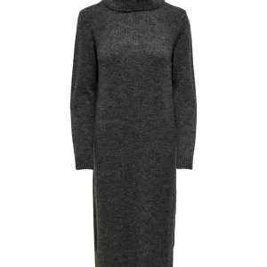 Onlbrandie L/s Rollneck Dress Knt N - Antraciet