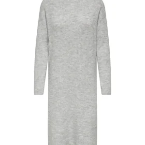 Jdylumi Life L/s High Neck Dress Kn - Grijs Melee