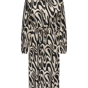 Jdycamille L/s Shirt Dress Wvn - Zwart Dessin
