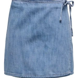 Onlnoelle Wrap Skirt Dnm Yor - Blue Denim