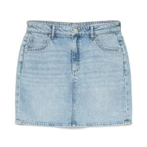 Vmtessa Hr Short Dnm Skirt Mix Ga N - Blue Denim