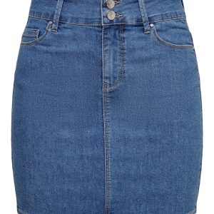Onlcarmen Reg Skirt Wide Wb Dnm Pim - Blue Denim