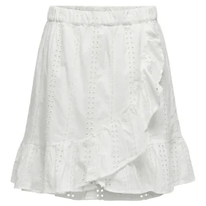Onldonna Short Emb Skirt Wvn - Off-white