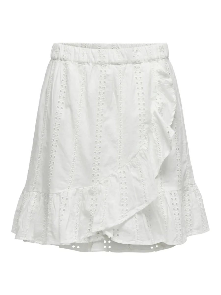 Onldonna Short Emb Skirt Wvn - Off-white - Afbeelding 2