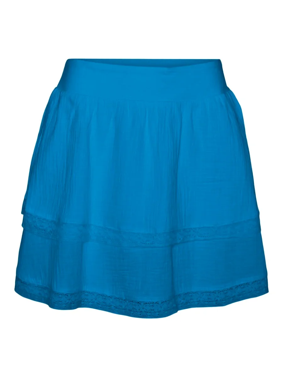 Vmnatali Hw Short Lace Skirt Wvn Ga - Kobalt - Afbeelding 2