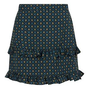 Skirt Silvana - Blauw Dessin