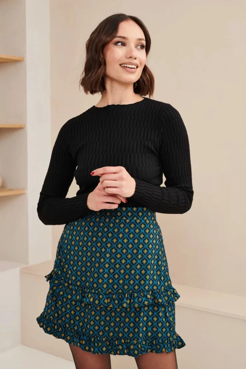 Skirt Silvana - Blauw Dessin - Afbeelding 4