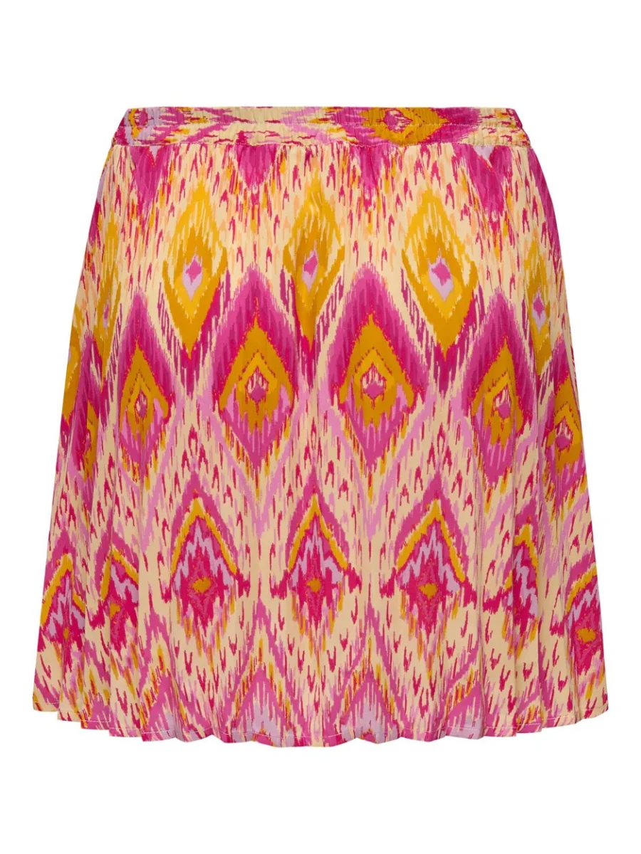 Onlalma Life Poly Sh. Plisse Skirt - Roze Dessin - Afbeelding 3