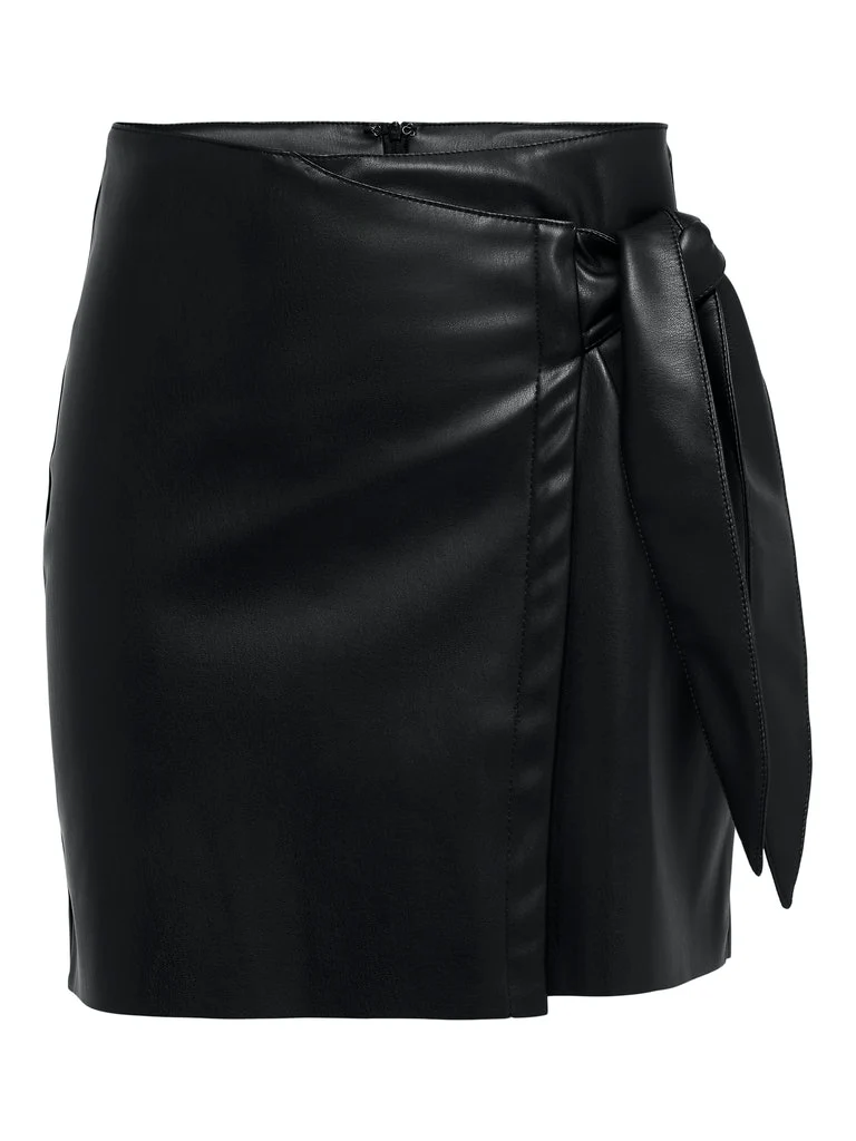 Onlolivia Faux Leather Skirt Noos Otw - Zwart