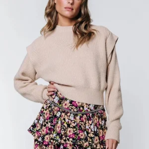 Mosh Flower Mini Skirt - Zwart